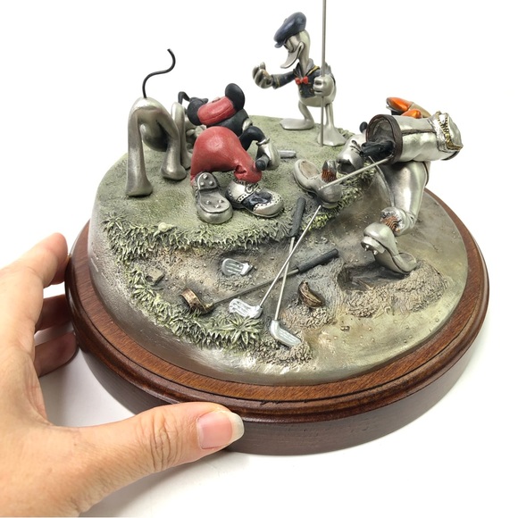 Chilmark Pewter DISNEY Comic Capers FOURSOME FOLLIES Sculpture Made In USA READ! - Picture 9 of 13